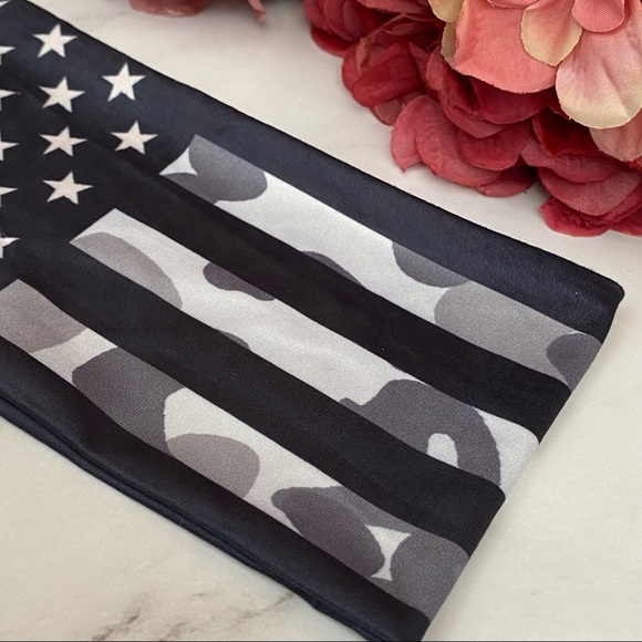3/$28 Boho Patriotic Stretchy Wide Fabric Headband - Picture 9 of 16